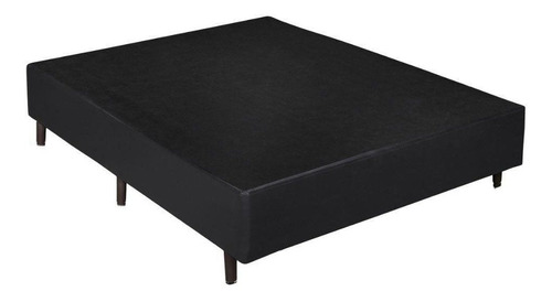 Base Cama Box Casal Corino Preto 40x138x188