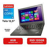 Notebook Lenovo Thikpad X240 I5 8gb 120gb Ssd Hd 12,5 