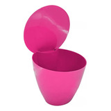 Tacho De Basura Para Oficina Mini Cesto Mesa Escritorio Color Rosa