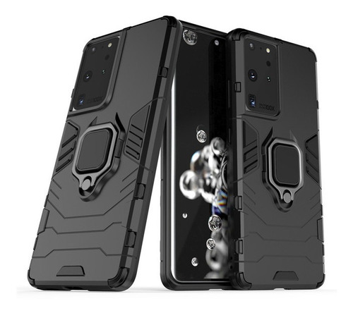 Samsung Galaxy S21 Ultra / Case Black Panther Ring Premium