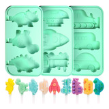 Juego De 3 Moldes Para Paletas Para Niños, Moldes Para Palet