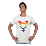 Playera Orgullo Gay Simbolo Genero Lgbt+ Pes Niño / Adulto