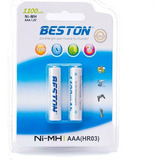 Bst-aaa750x2 - Bateria Beston Recarg. Aaa 750 Bl X2
