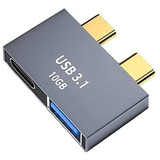 Extensión Usb Pea Tipo C Cargador Compatible 10 Gb -gris