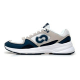 Zapatillas John Foos Azul Y Blanca 620 Fuse 01 Navy. Oficial