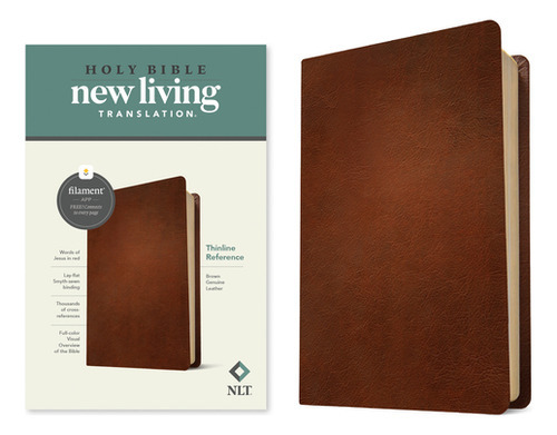 Nlt Thinline Reference Bible, Filament-enabled Edition (red Letter, Genuine Leather, Brown), De Tyndale. Editorial Tyndale House Publ, Tapa Dura En Inglés