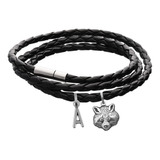 Pulsera Mapache Brazalete Dije Animal Mascota Letra Inicial