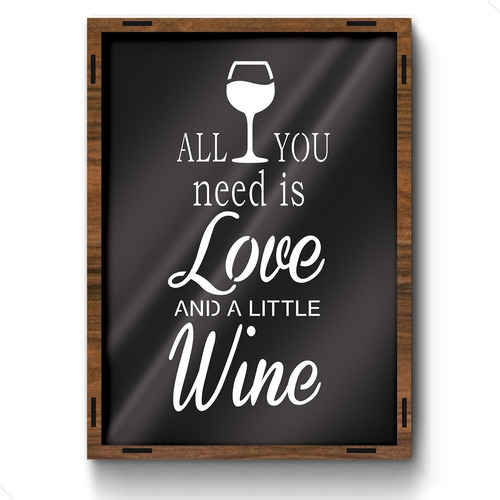 Quadro Grande Porta Rolha Beatles All You Need Wine 2629