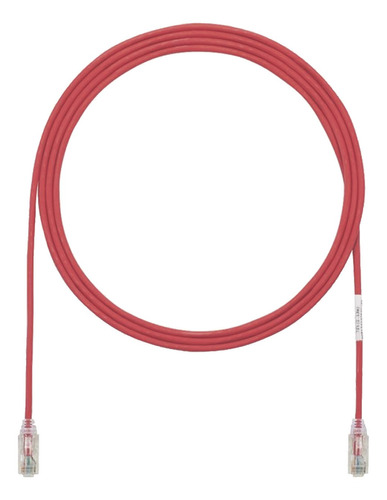 Cable De Parcheo Tx6, Utp Cat6,  Rojo, 5ft