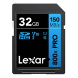 Tarjeta De Memoria Sd Lexar 32gb 800x 150mb/s