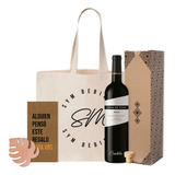 Combo Kit Vino Fond De Cave Malbec Grabado