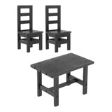 1/6 Modelo De Muebles De Mesa De Silla En Miniatura Para