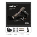 Xlm Pistola Gun Juguete Lanzador Balin Carga Manual Dark