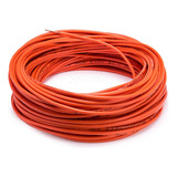 Cable Flexible Automotriz Calibre 16 Naranja Rollo 30 Mts