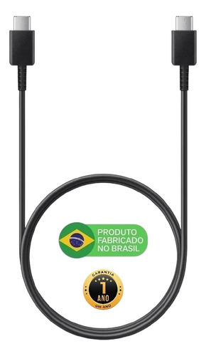 Plus Do Brasil Cabo Turbo  Duplo Usb-c Para Samsung Galaxy S24 Ultra S23 Fe S22 Plus S21 S20 Chromebook 4 Galaxy Book S Super Rápido Fabricado No Brasil