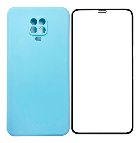 Kit 3d Capa Silicone Veludo Compatível Redmi Note 9s