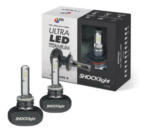 Kit Lampada Ultra Led Titanium Shocklight H27 10000 Lumens