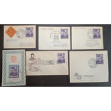 Lote 7 Sobres Con Sellos Conmemorativos Argentina 1950