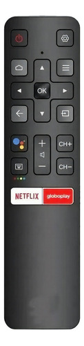 Controle Tv Tcl 4k C6us Com Netflix E Globoplay C6 Rc802v