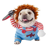 Disfraz De Muñeco Chucky Para Perro Disfraz De Halloween