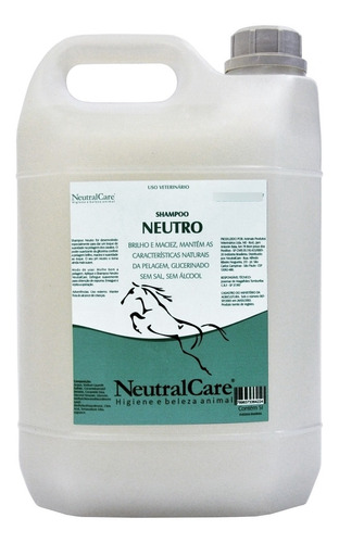 Shampoo Para Cavalo Neutro Glicerinado 5 L Neutral Care