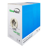 Navepoint Cat6 (cca), 1000 Pies, Blanco, Cable Ethernet Sóli