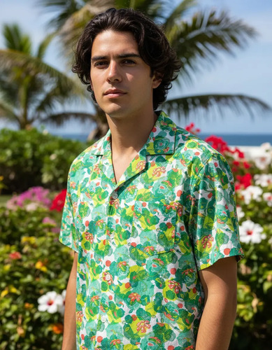Camisa Hawaiana Pokémon Go Venusaur