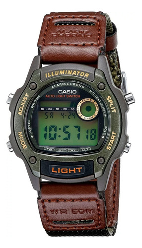 Reloj Casio Modelo W-94hf-3av Malla Marrón Oscuro