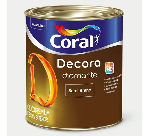 Tinta Coral Decora Diamante  - Rosa Muralha 800 Ml