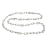 Cadena Collar Mujer 45 Cm Eslabon Limada Plata 925