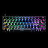 Teclado Gamer Gamdias Hermes E3 Rgb Recortado Efectos De Luz