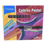Colores Pastel Azor 24 Barras Profesionales De Colores