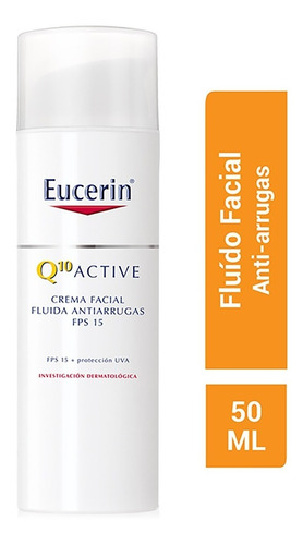 Crema Facial Eucerin Anti Arrugas  Q10 De Día Fps 15 + 50 Ml