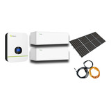 Kit Solar Autónomo Respaldo Isla 9kwh Día Litio 5.0kw 110v