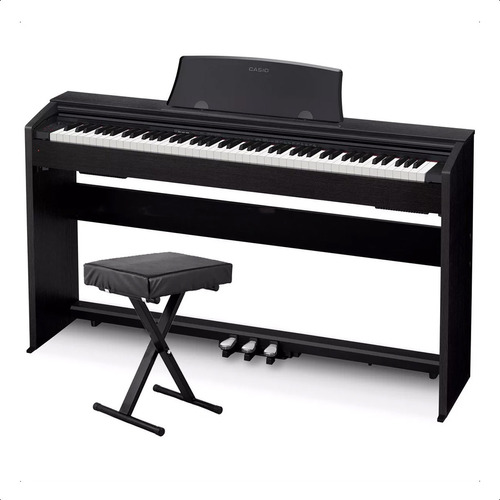Piano Digital Casio Privia Px770 88t Mueble 3 Pedales Banco
