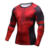 Polera Gym Fit Ajustada Y Elasticada Estilo Deadpool 