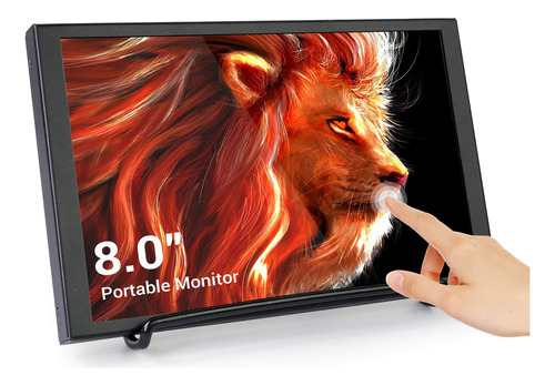 Elecrow Monitor Portatil De 8 Pulgadas, Mini Pantalla Lcd Hd