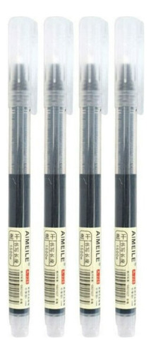 Pack 12 Lapices Gel 0.5mm Boligrafos Lapicero Pluma Lapiz Color De La Tinta Negro - 279004