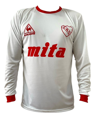 Camiseta Independiente Mita 1987 Bochini Blanca M. Larga