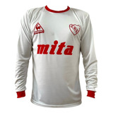 Camiseta Independiente Mita 1987 Bochini Blanca M. Larga