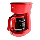 Cafetera 12 Tazas Filtro Permanente Roja Oster Bvstdcs12r