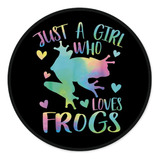 Just Girl Who Loves Frogs Mouse Pad 7.9 X 7.9 Inch,neon...