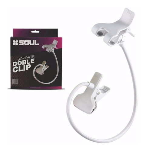 Soporte Doble Clip Soul Universal Celular Mesa - Factura A/b