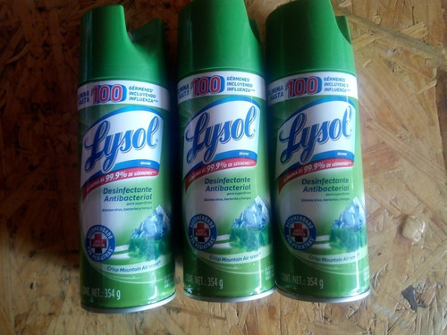 Lysol 3 Pack Desinfectante Antibacterial