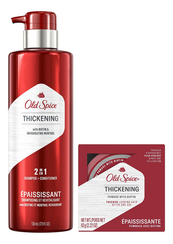 Old Spice Champú Y Acondicionador Espesante 2 En 1 Para Homb