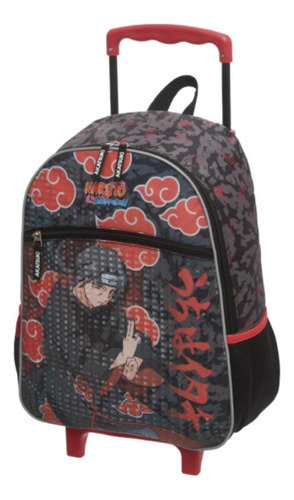 Mochila De Rodinhas Infantil Escolar Itachi Akatsuki Naruto