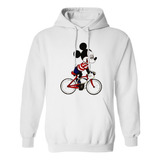 Sudadera Con Gorro Mickey Mouse Bicicleta Paseo