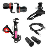 Kit Palancas Cambio + Desviadores Para Bicicleta 21v S Shine