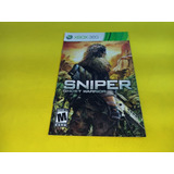 Manual Original Sniper Ghost Warrior Xbox 360