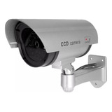 Camara Seguridad Falsa Exterior Con Luz Led Vigilancia/b277